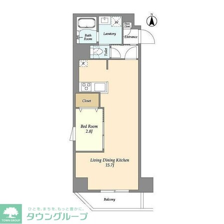 アルファコート谷在家の物件間取画像